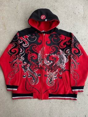 2000s Jesse Pinkman Johnny Blaze AOP Zip-Up Hoodie